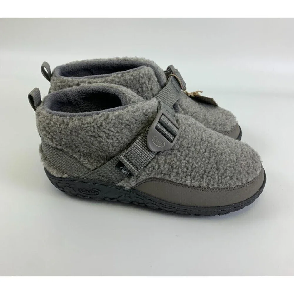 BOGO Chaco Ramble Fluff Ankle Bootie Light Gray NEW Adjustable JCH180350 Kids 5